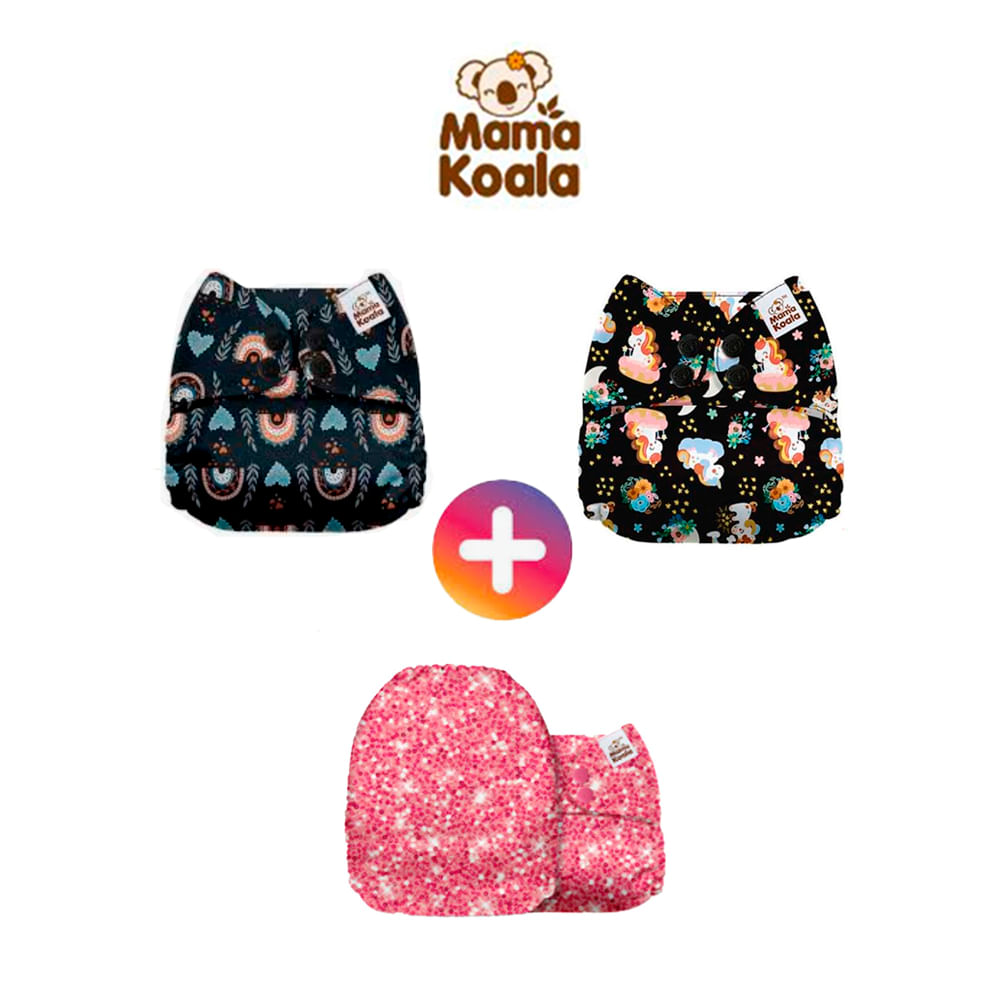 PAÑAL ECOLÓGICO DE TELA PACK X 3 UNIDADES MAMA KOALA SMT11 PAÑAL ECOLÓGICO DE TELA PACK X 3 UNIDADES MAMA KOALA SMT11