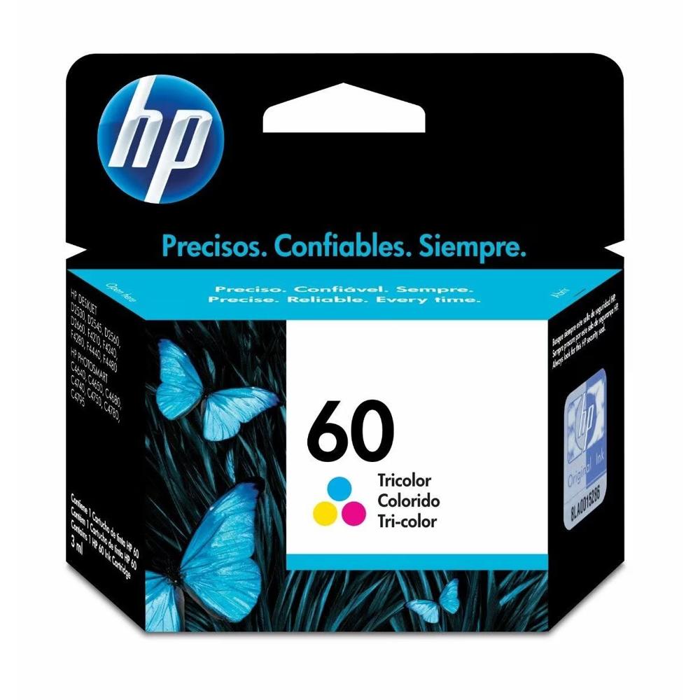 CARTUCHO DE TINTA HP 60 COLOR ORIGINAL CC643WL