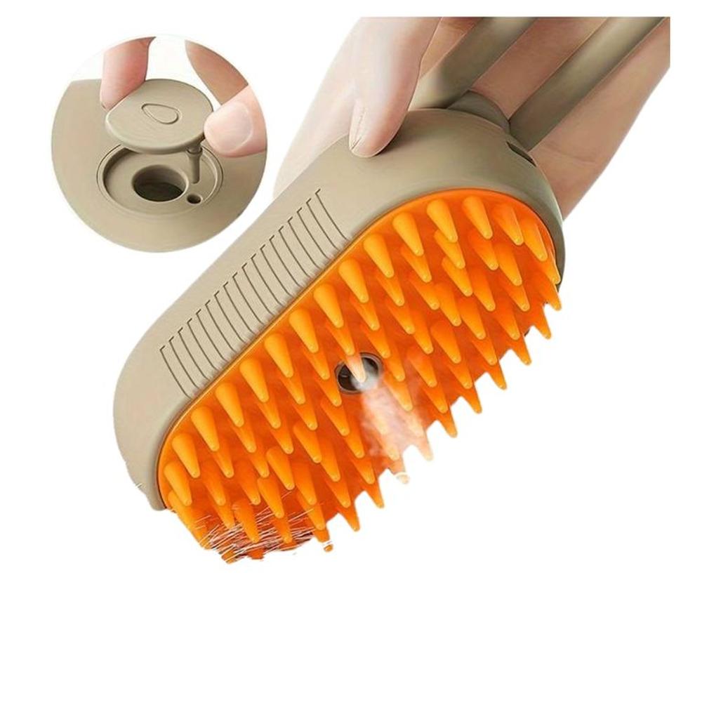 Cepillo a Vapor para mascotas recargable color beige