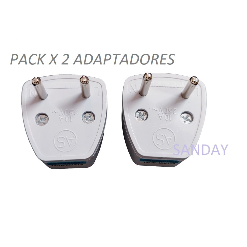 ADAPTADOR UNIVERSAL REDONDO PACK 2 UNIDADES ADAPTADOR UNIVERSAL REDONDO PACK 2 UNIDADES