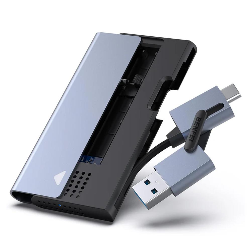 Adaptador externo BENFEI M.2 NVMe SATA SSD 000345 - Gris