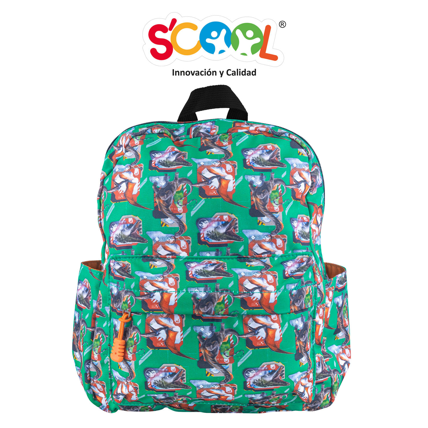 Mochila Scool Kids A4 Tela Jurassic