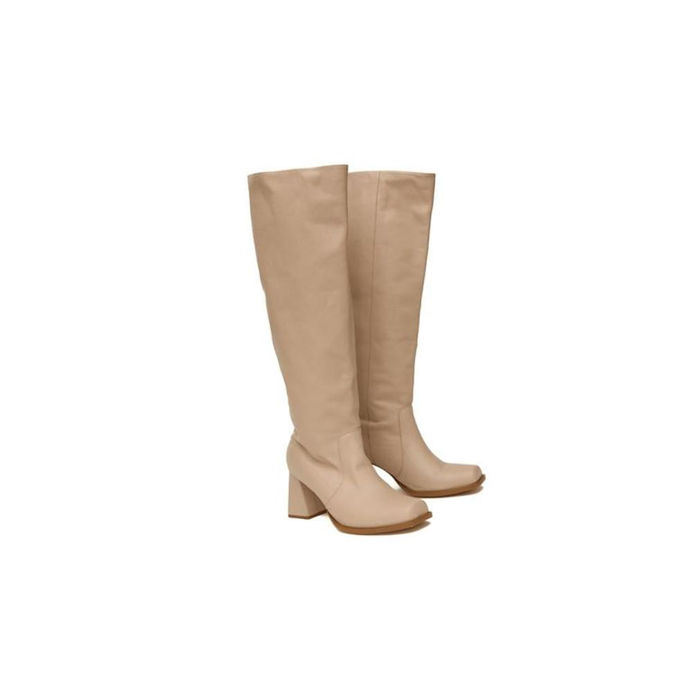 Botas Altas Slouchy Para Mujer Matisma Franca Beige 40 Beige