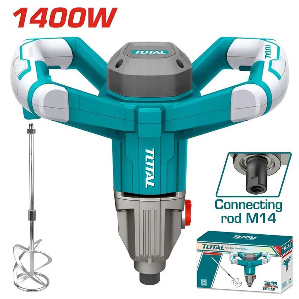Mezclador De Cemento Y Pintura Industrial 1400w Total - TD614006
