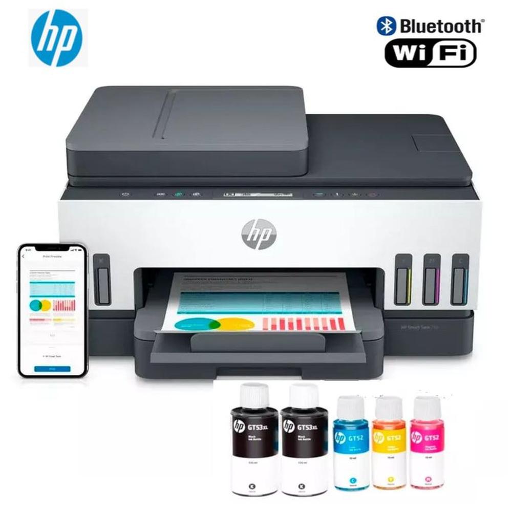 Impresora Multifuncional HP 750 Smart Tank WiFi Bluetooth ?6UU47A