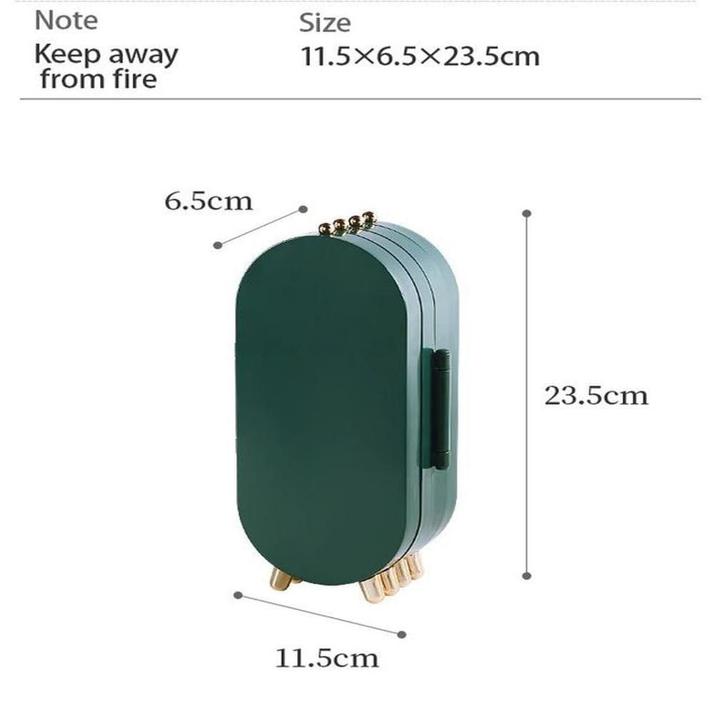 Joyero Organizador Acrilico Plegable para Joyas  Collar Arete - Verde