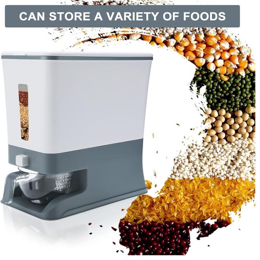 Dispensador de arroz automático para cocina color Gris