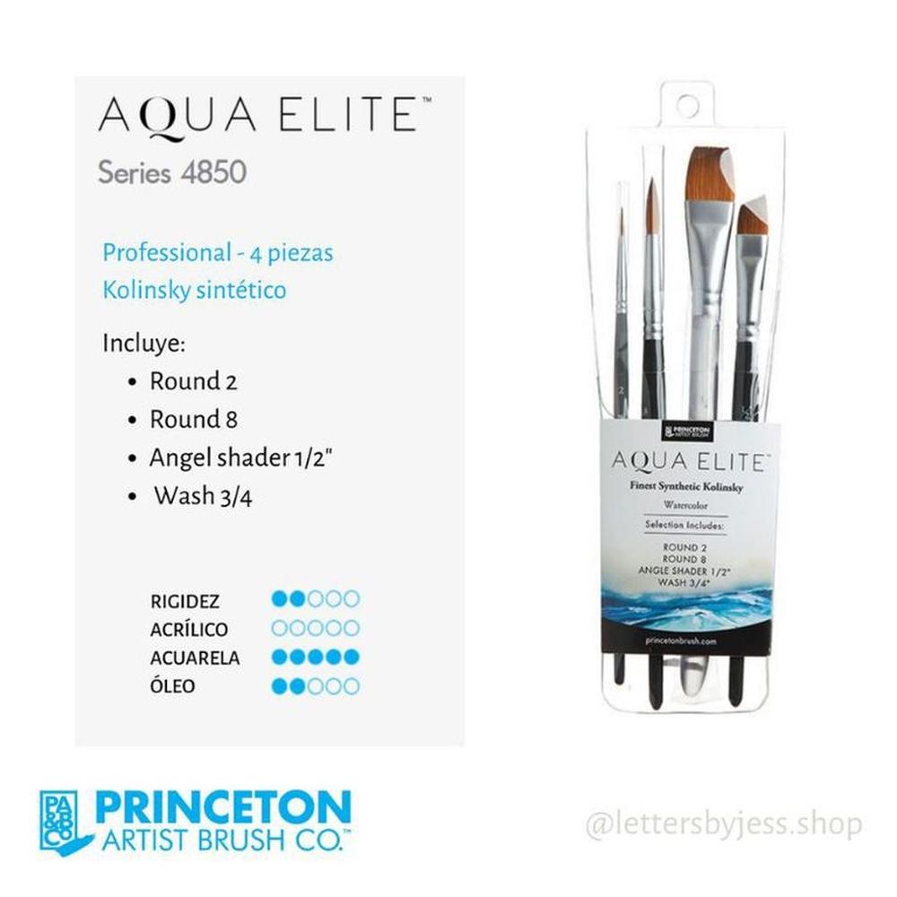 Princeton - BOX PROFESIONAL AQUA ELITE - 4 PIEZAS Multicolor