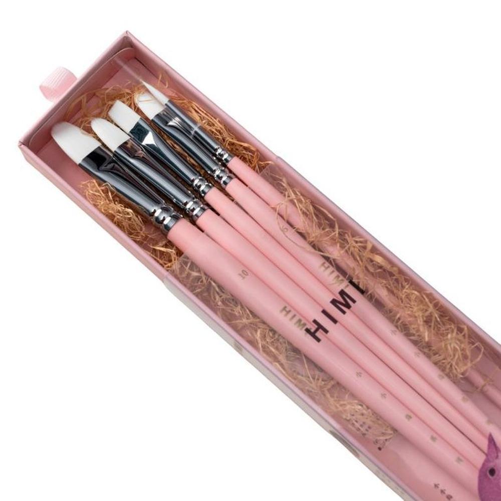 Miya Set 5 Pinceles Little Bird - Rosa Multicolor