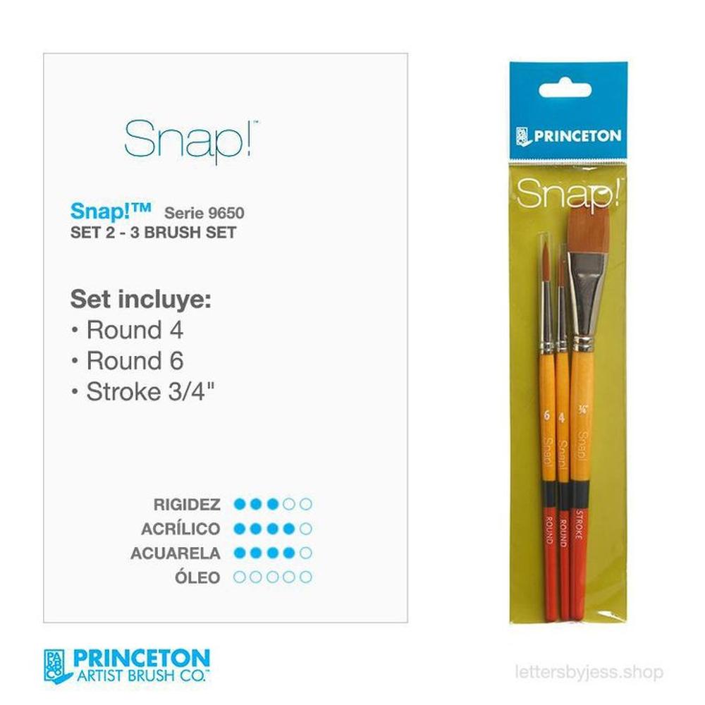 Princeton - SET 2 SNAP GOLD - 3 PIEZAS Multicolor