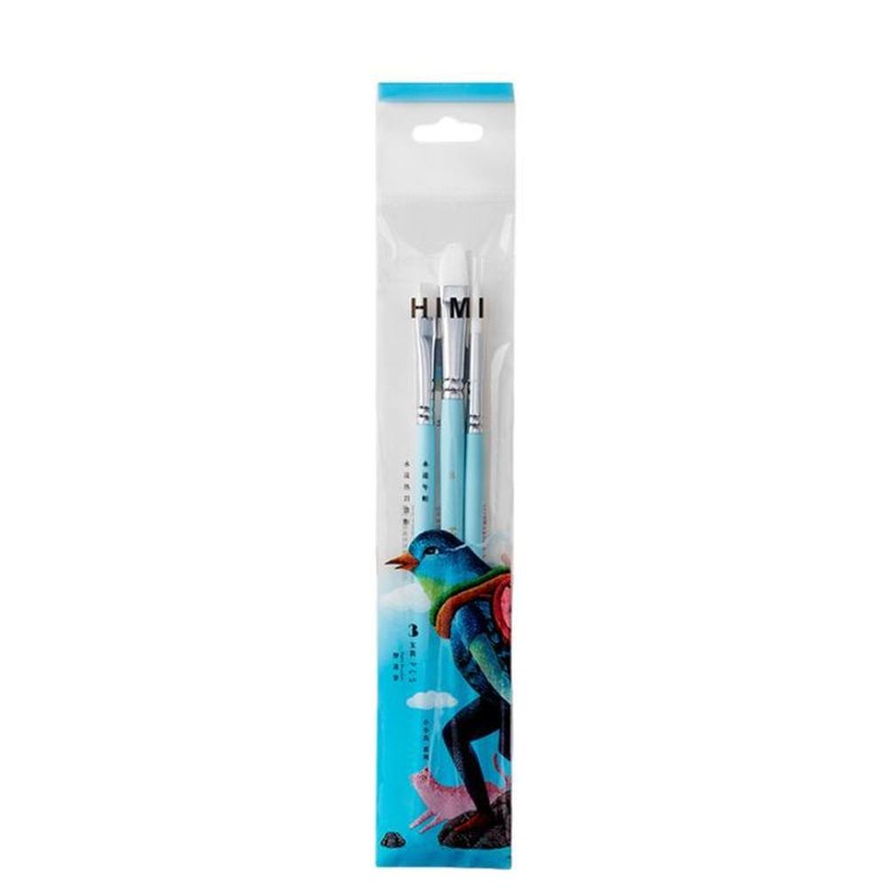Miya Set 3 Pinceles Little Bird - Azul Multicolor