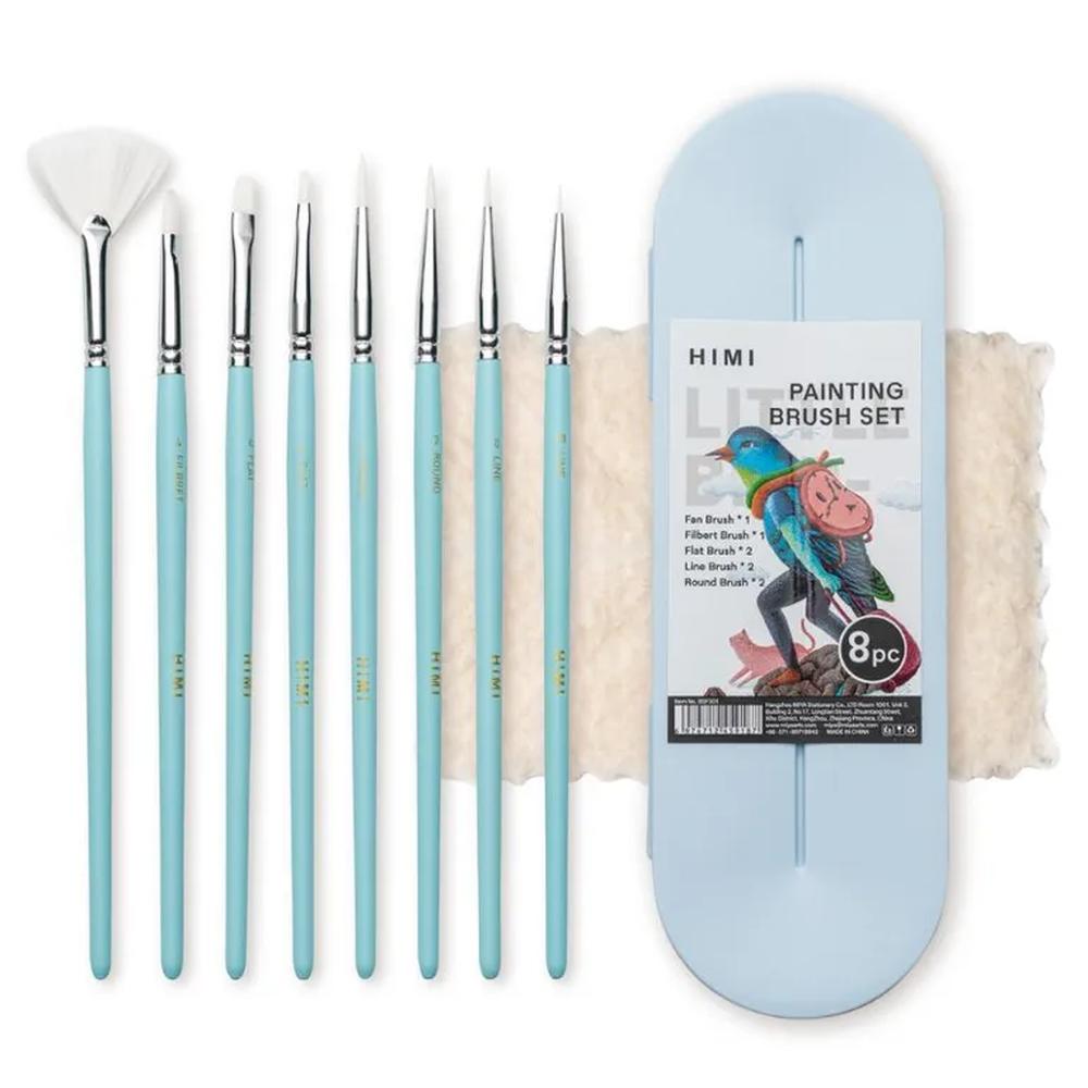 Miya Himi Set 8 Pinceles pequeños - Azul Multicolor