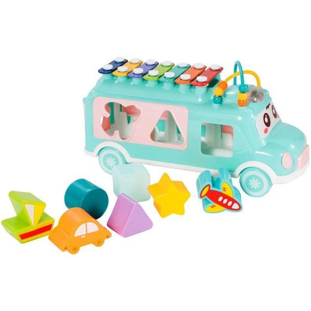 CARRO XILOFONO MUSICAL PARA NIÑOS- CELESTE