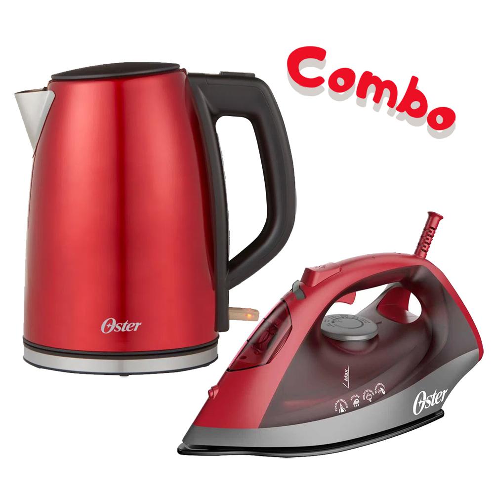 Combo Plancha de vapor Oster mas Hervidor BVSTKT673CR