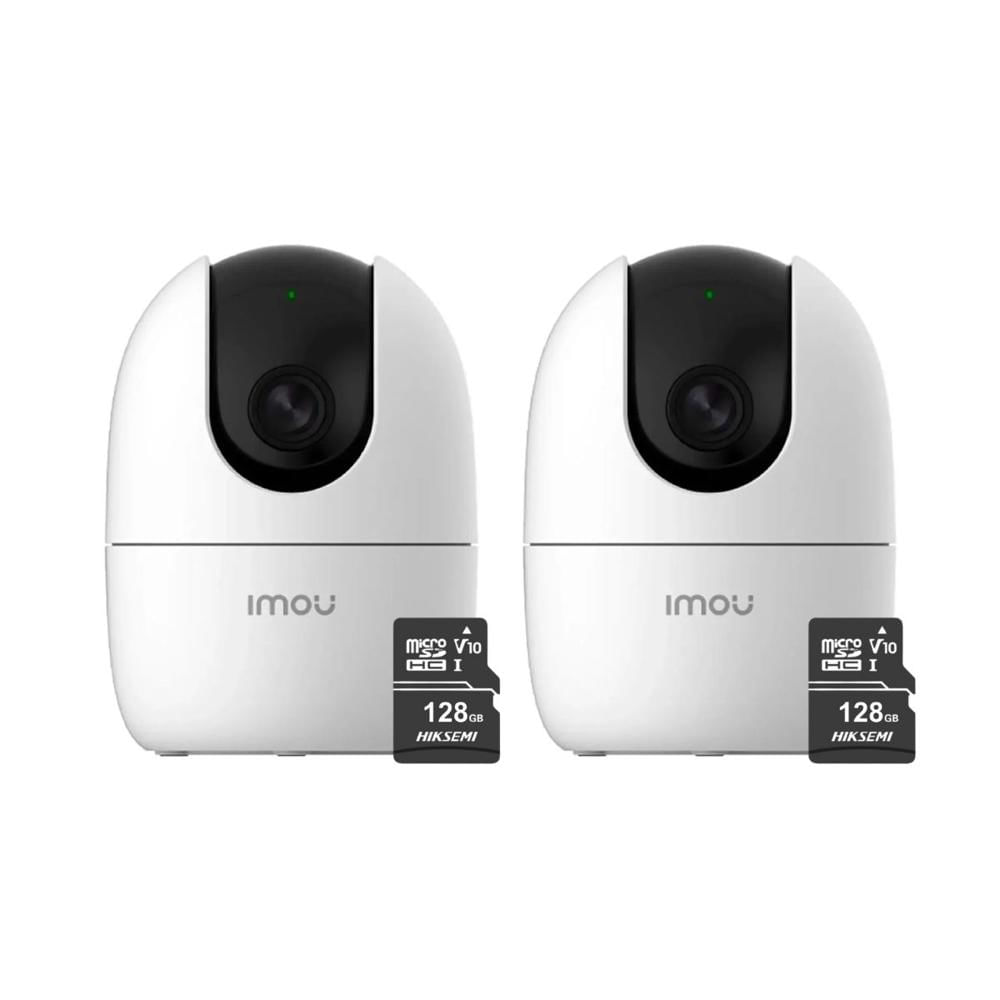 Kit de 2 Cámara Seguridad Wifi Imou IPC A22 Full HD + Micro SD 128GB lente 360 para interiores