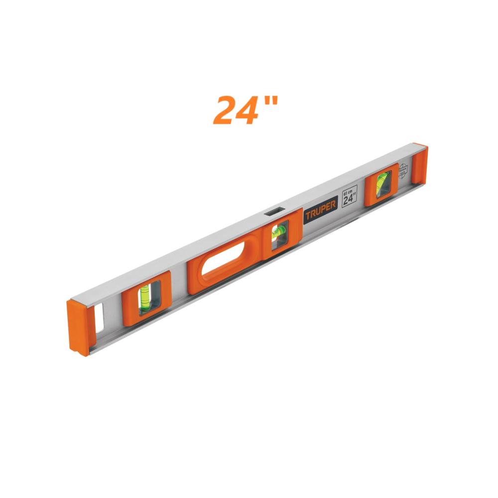 Nivel Profesional de 24"" de Mano de Aluminio 17036 Truper