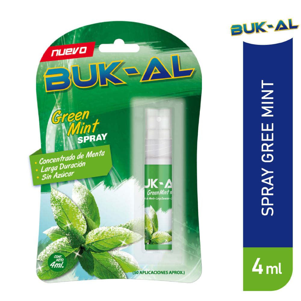 Desodorante Bucal BUK-AL Menta Envase 4ml Desodorante Bucal BUK-AL Menta Envase 4ml
