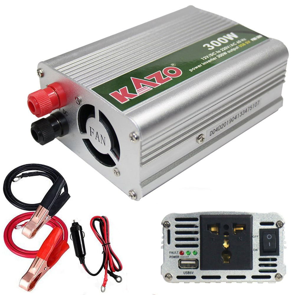 Inversor de Corriente 12v a 220v 300w para Auto Kazo