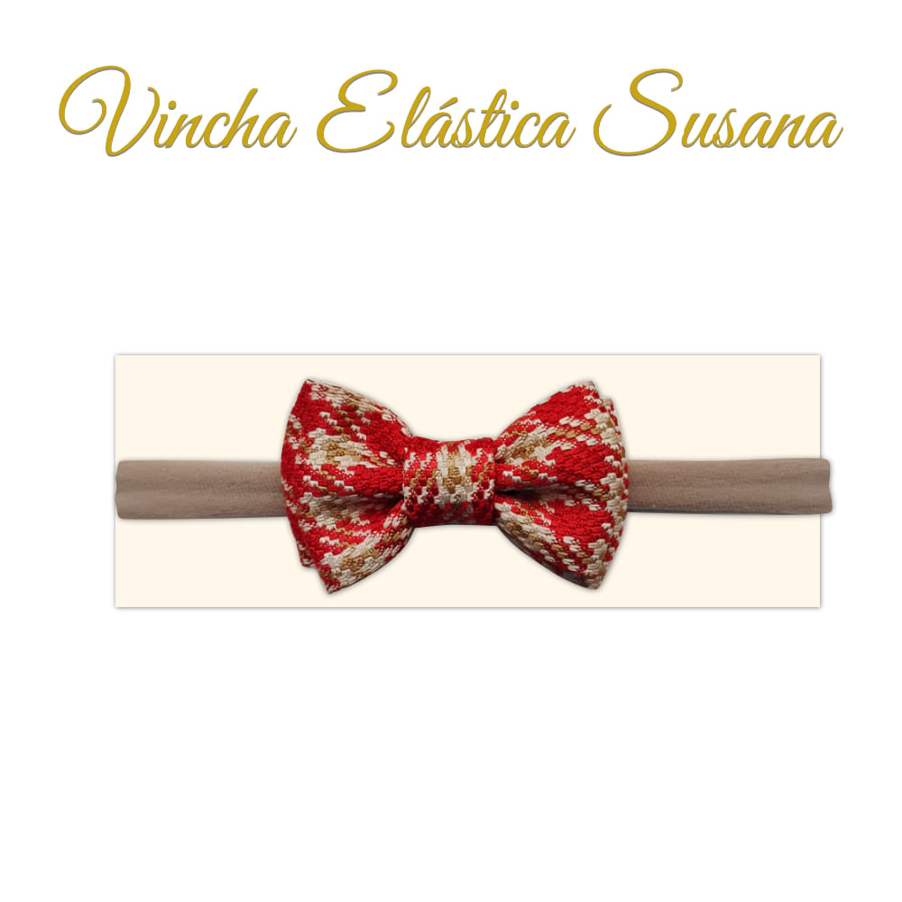 Vincha para bebé modelo Susana color rojo - Creaciones Karito