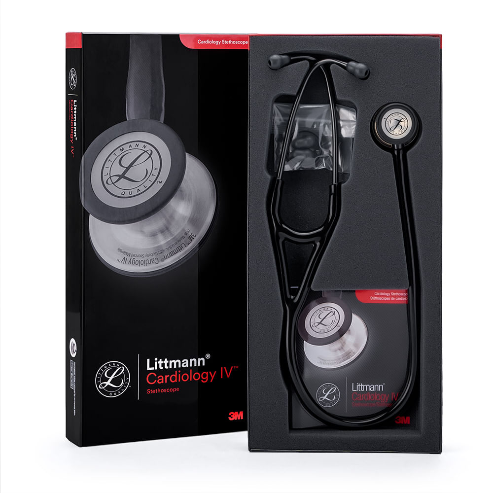 Estetoscopio LITTMANN Cardiology IV Champagne Chestpiece Negro 6179