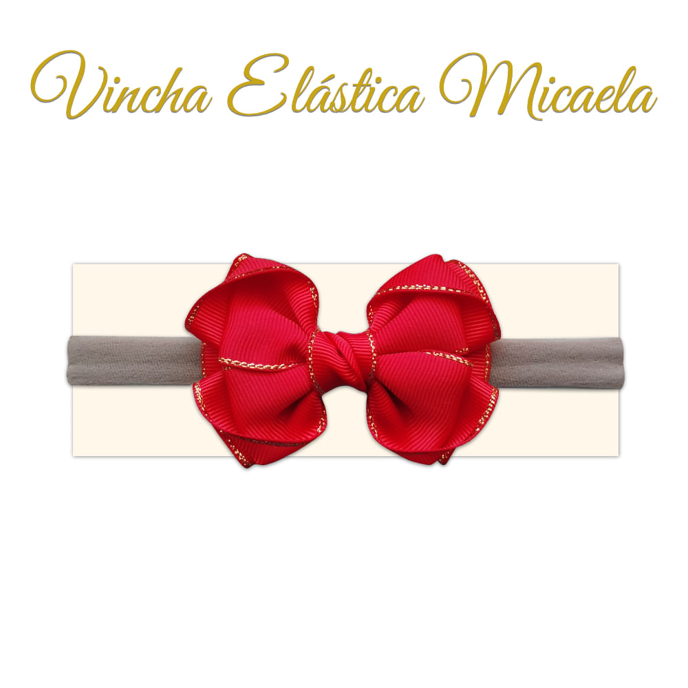 Vincha para bebé modelo 'Micaela' color rojo - Creaciones Karito