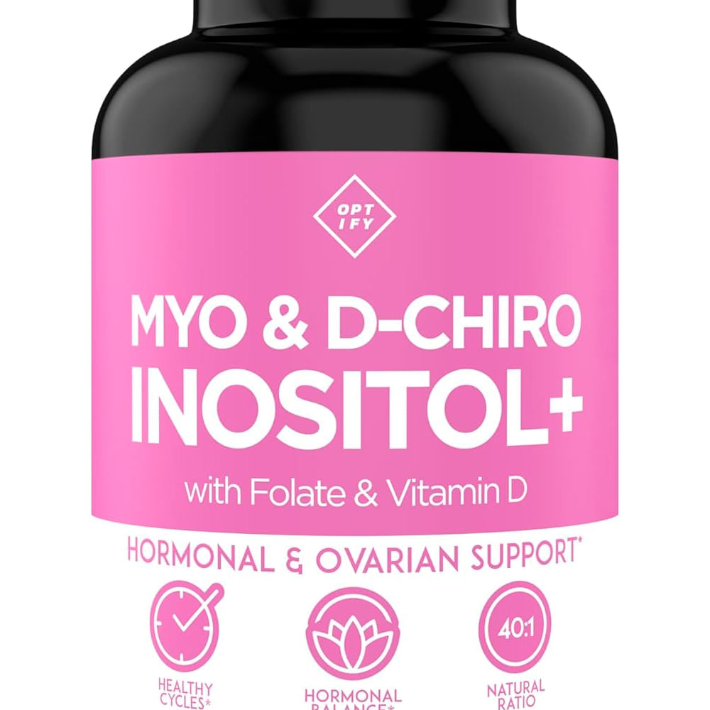 Myo & D-Chiro Inositol con Folato y Vitamina D Optify  120 capsulas