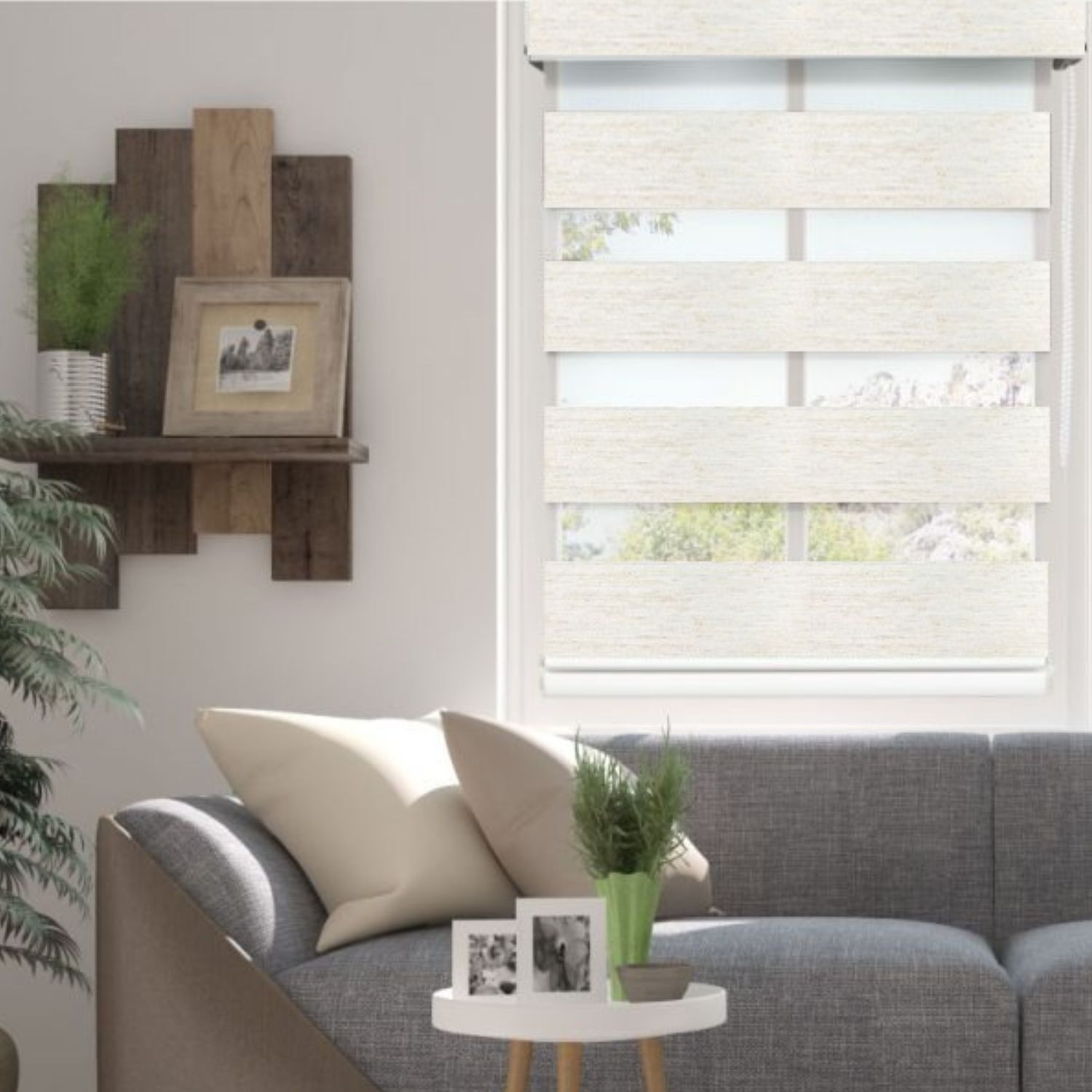 Cortina Roller Cortable Día/Noche Jaspeada Mad 120x180cm Orange