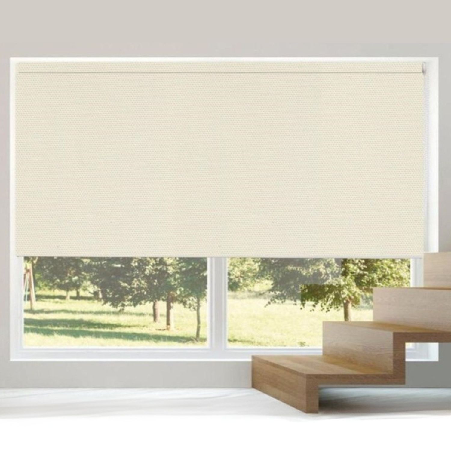 Cortina Roller Cortable Blackout Beige 180x210cm Orange