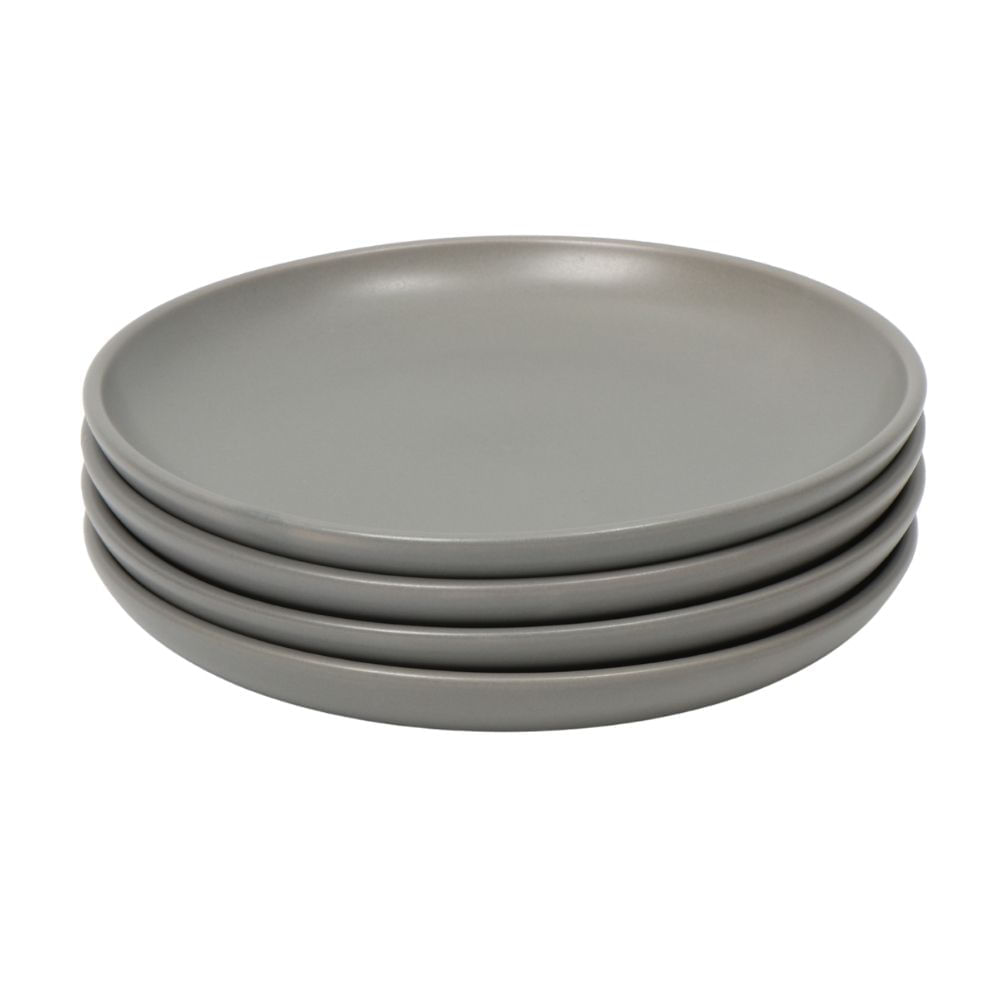 Set de 4 Platos de Cerámica Orange Modelo BGC07128 20cm Apto para Lavavajillas y Microondas