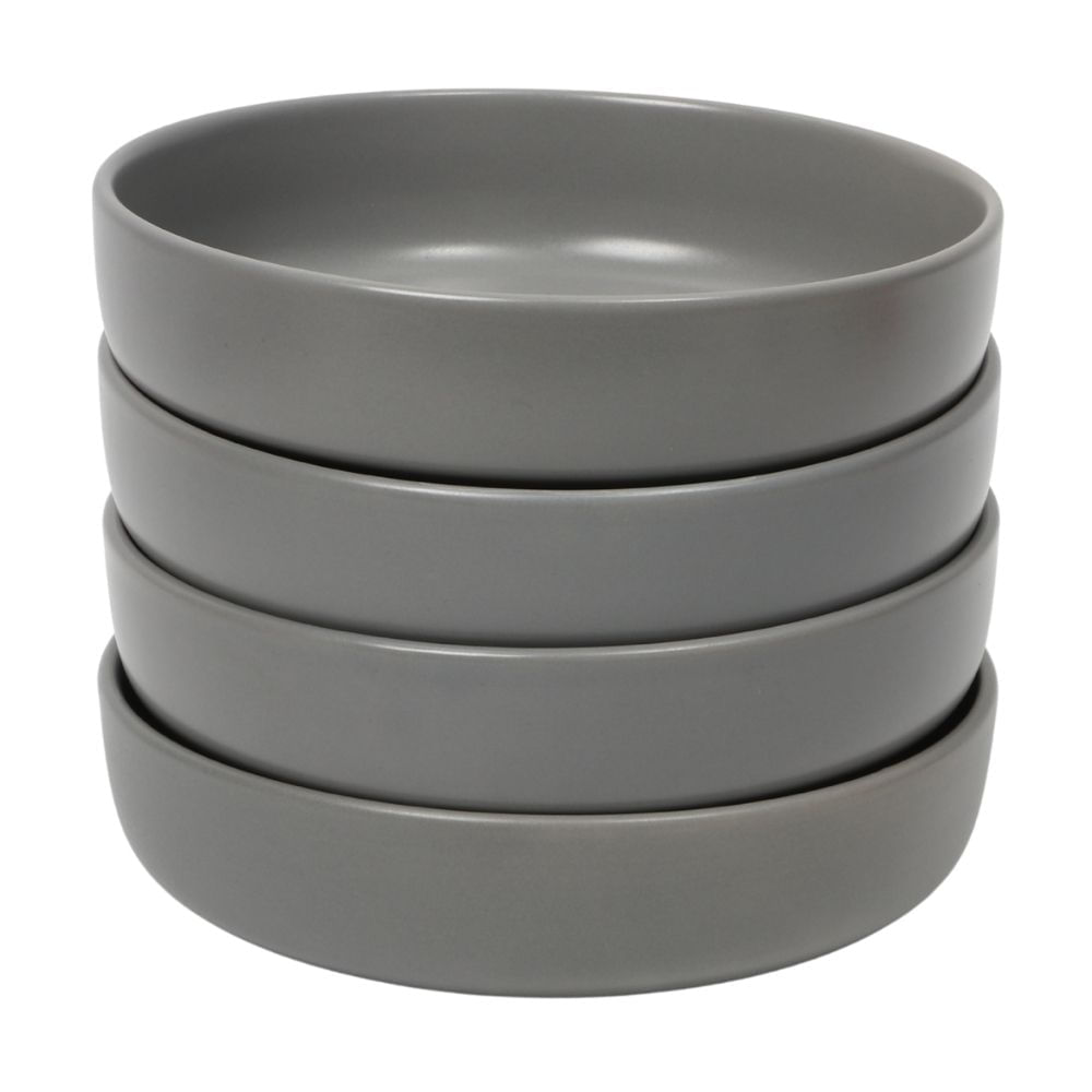 Set de 4 Bowl Cerámica Orange Modelo BGC07126 19cm Gris