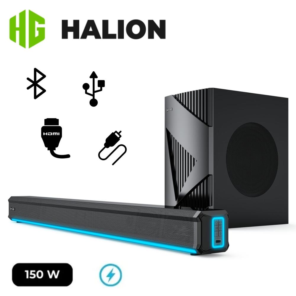 Barra de Sonido Halion HA-S45C 150W Bluetooth con Luz Led