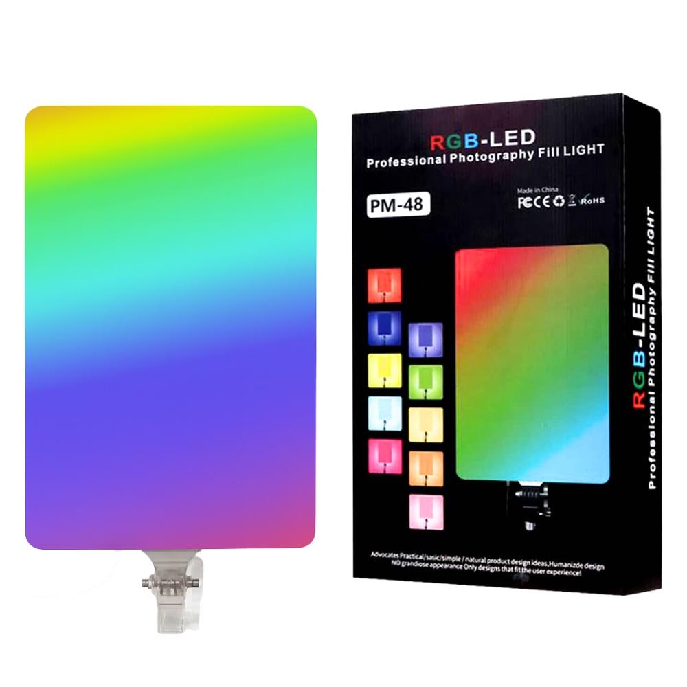 Panel de Luz LED RGB 100W PM-48 con Control Remoto y Botones PM-48