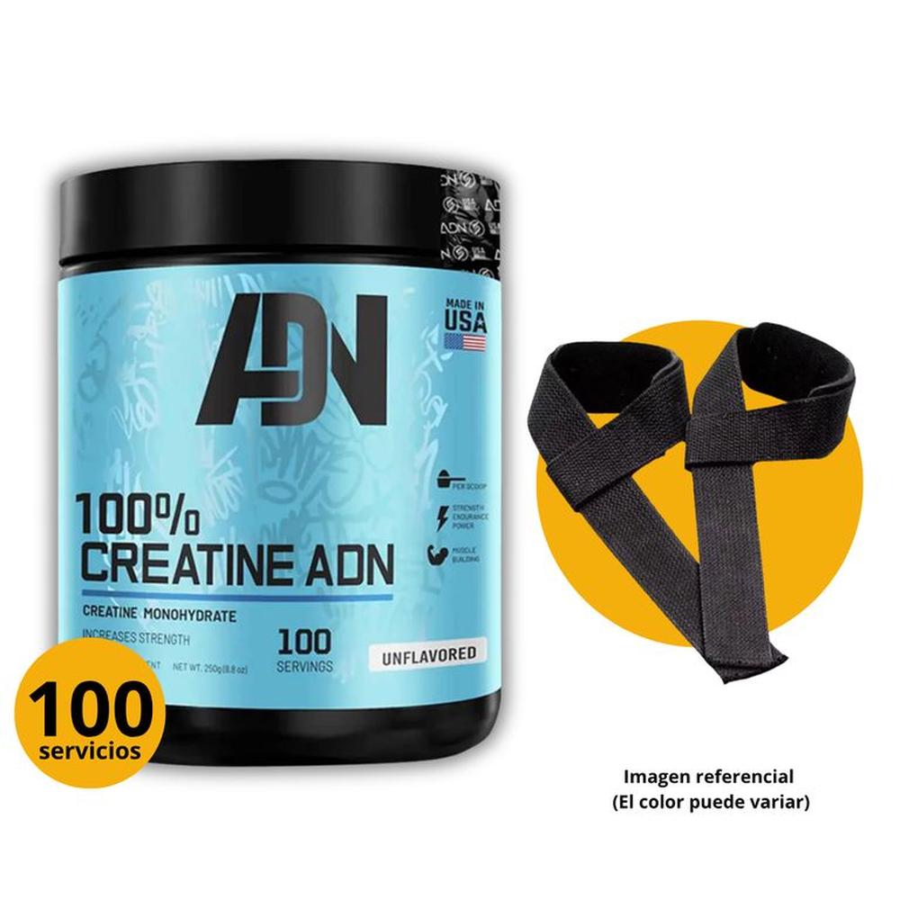 CREATINA ADN DE 250gr CON STRAPS - CREATINA MONOHIDRATADA Celeste CREATINA ADN DE 250gr CON STRAPS - CREATINA MONOHIDRATADA Celeste
