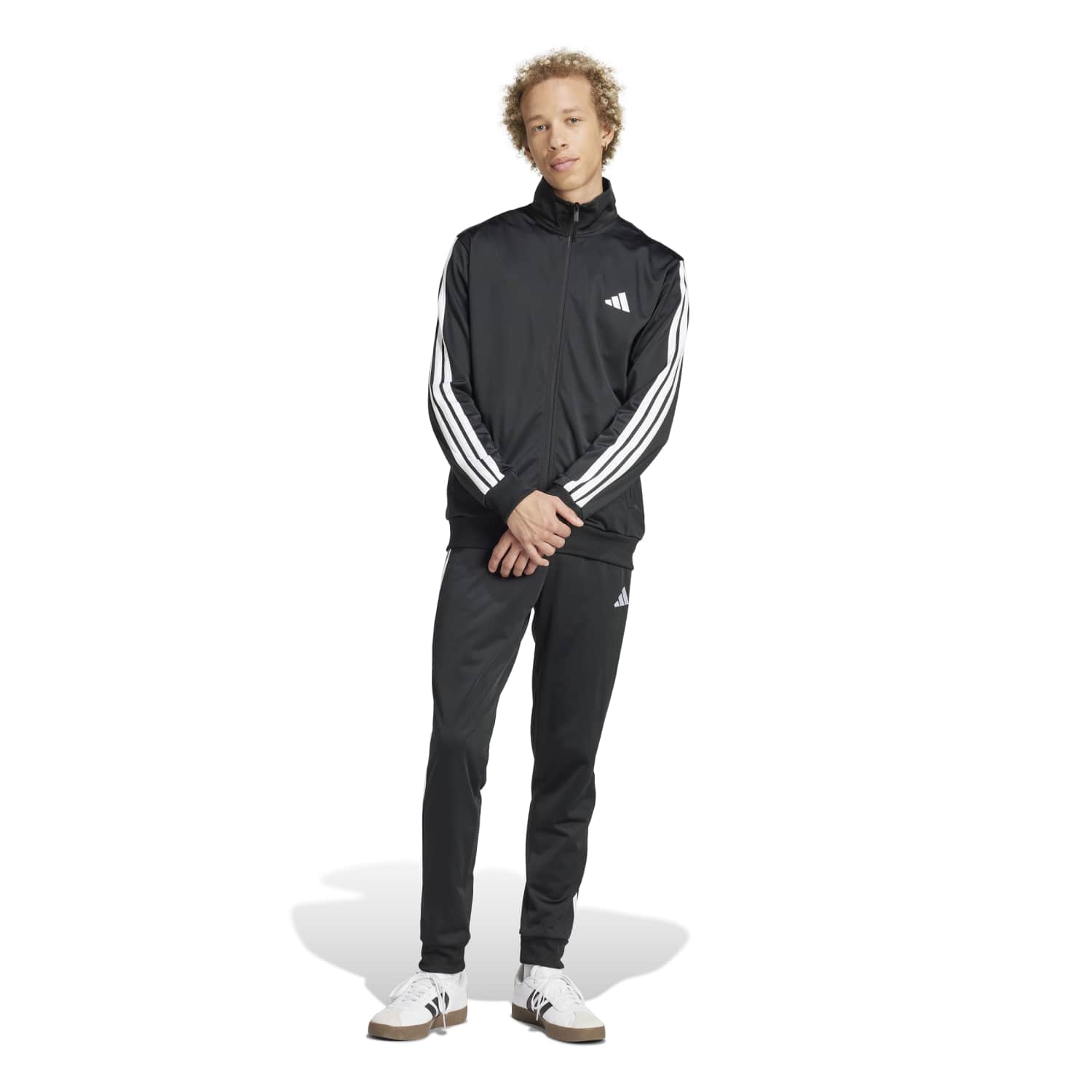 Conjunto Buzo Deportivo Adidas Hombre M 3S Tr Tt Ts Ji8858 Negro