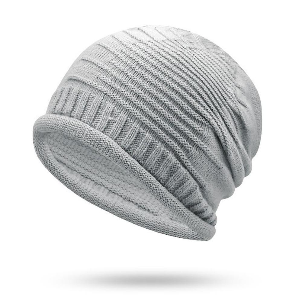 Beanie Sebone con Doble Estilo de Pliegues Gris