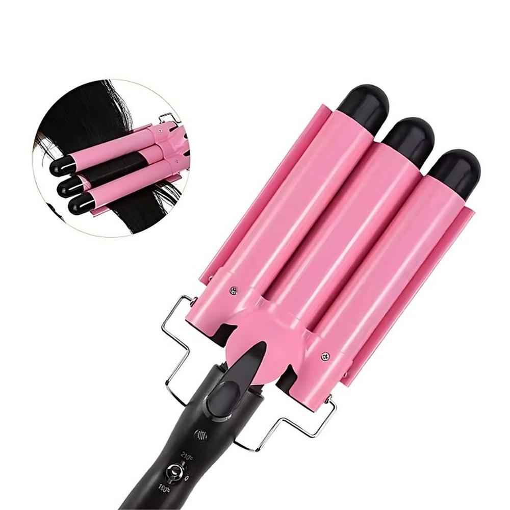 Rizador De Pelo De Tres Tubos