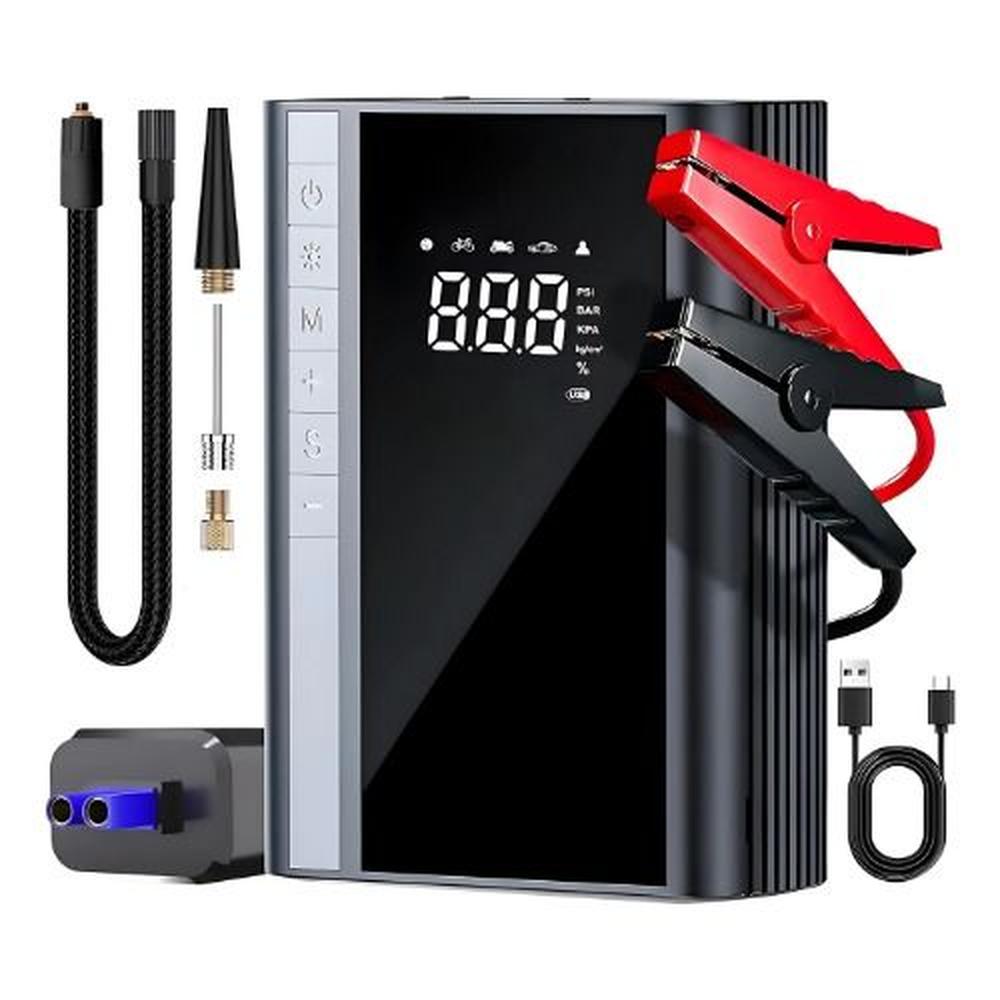 Arrancador de Baterías Portátil 1500A con Inflador Carsun