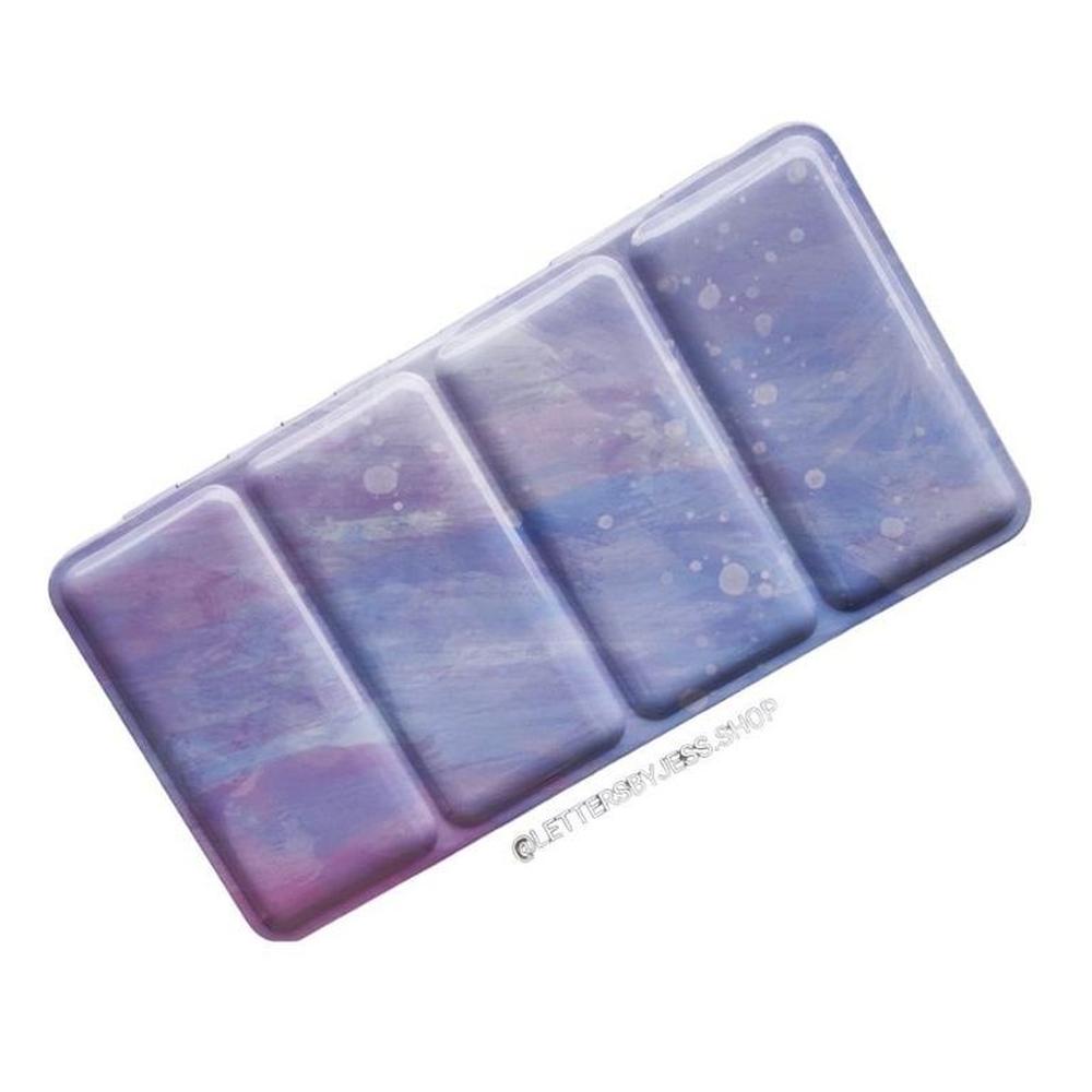 Estuche vacío para acuarelas sin soporte de metal - Grande - CELESTE LILA Multicolor