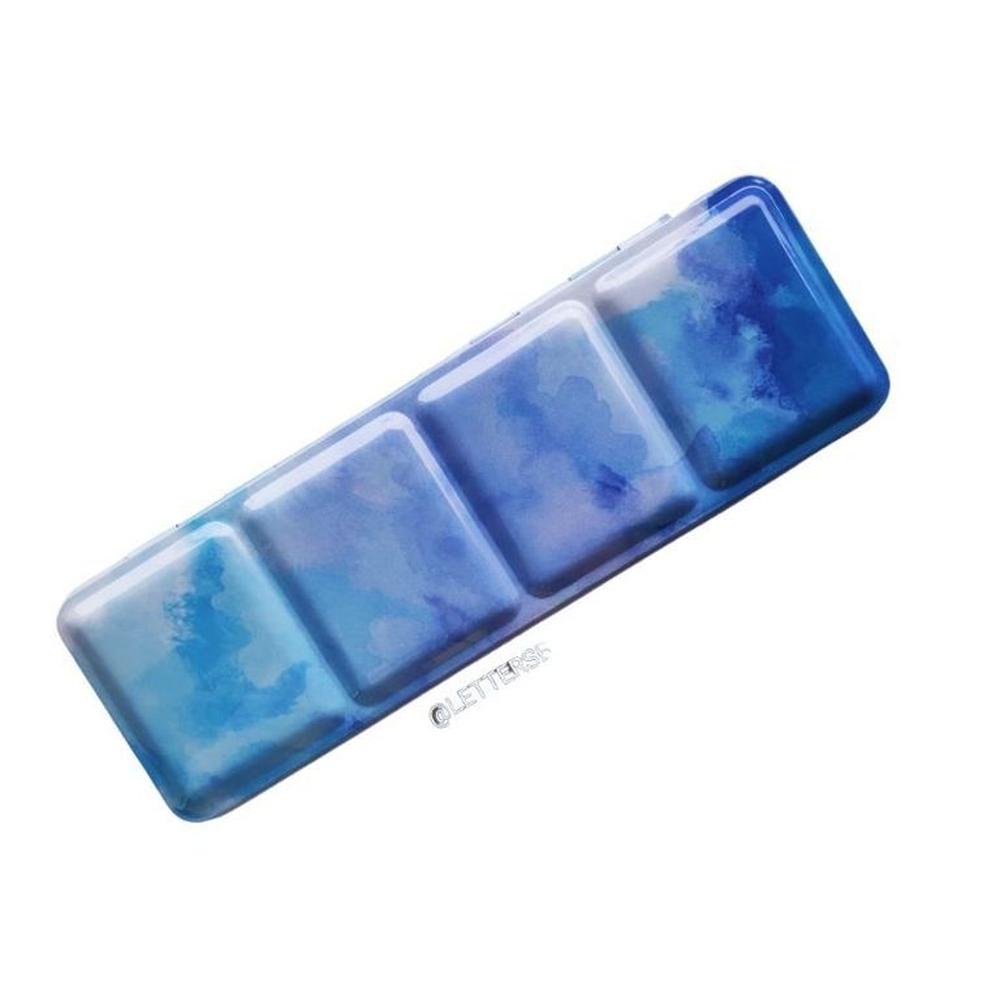 Estuche vacío para acuarelas sin soporte de metal - Mediano - celeste azul Multicolor