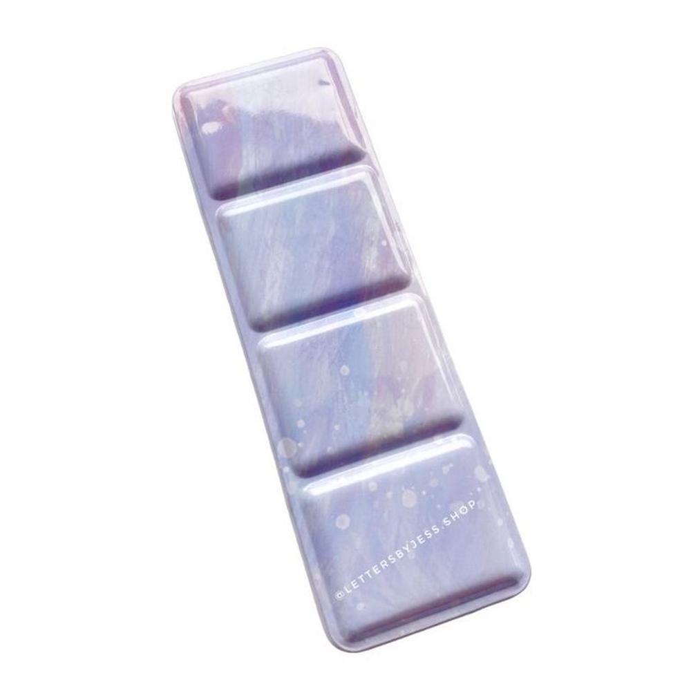 Estuche vacío para acuarelas con soporte de metal - mediano - lila celeste Multicolor