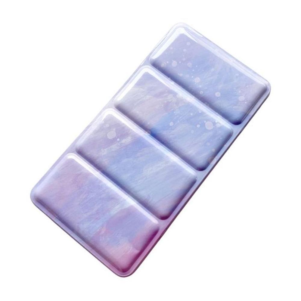 Estuche vacío para acuarelas (metal) - grande + 48 godets- lila celeste claro Multicolor