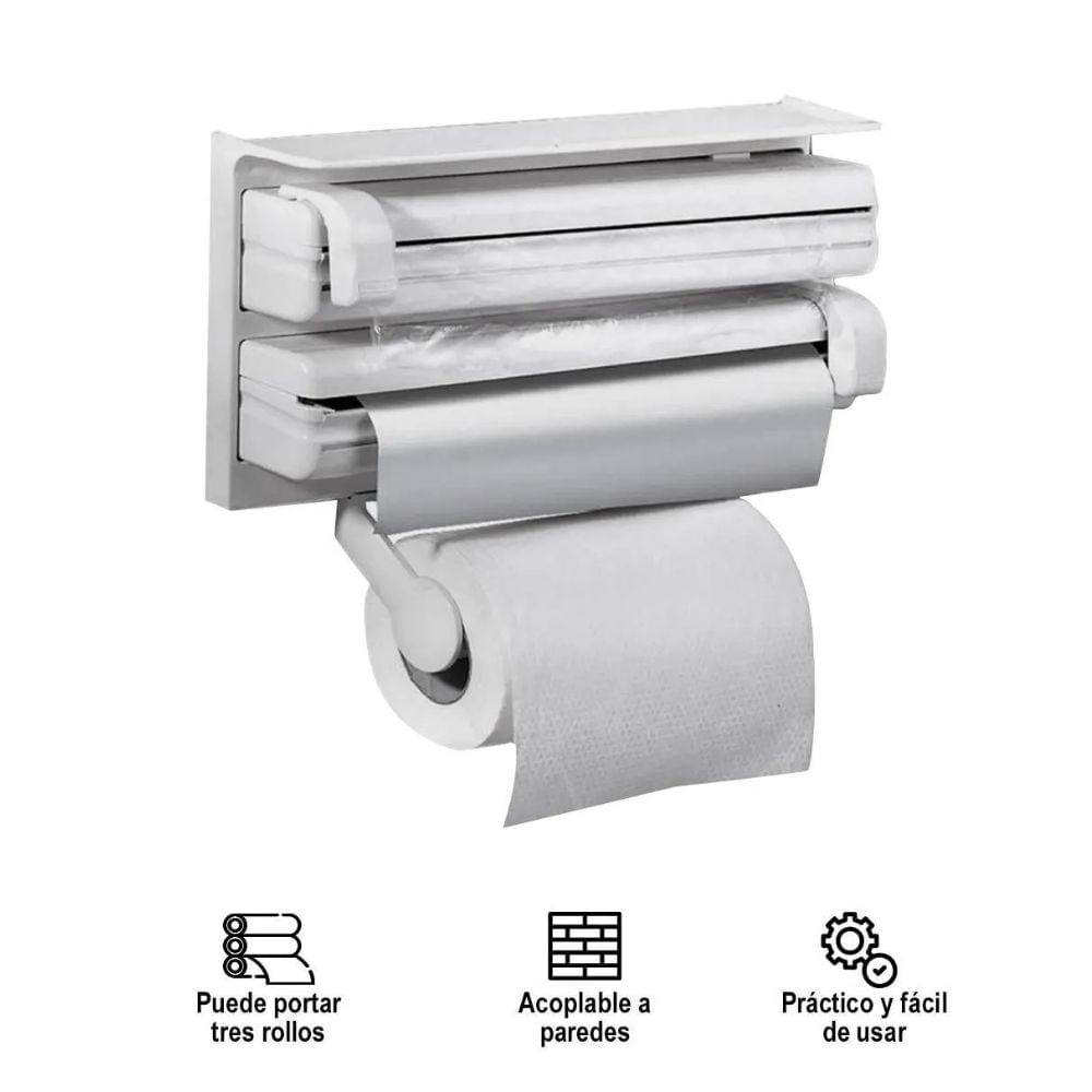 Dispensador de Papel Toalla 3 en 1