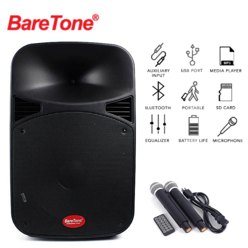 Parlante Profesional Baretone MAX 15MHWR Recargable + 2 MIC