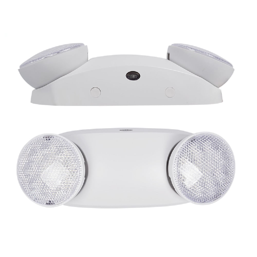 Luz de Emergencia 2 Focos Luz Fria 4w Cumple con Indeci hasta 120 Minutos Autonomia