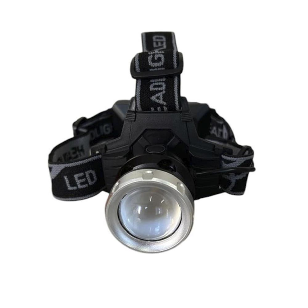 Linterna frontal Recargable 1800 Lumenes 100m 2 Modos luz