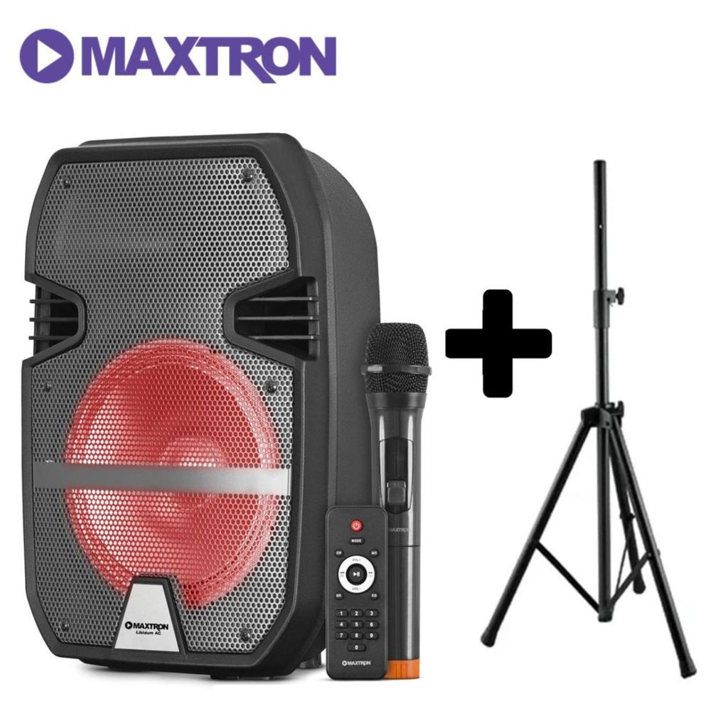 Parlante Portátil Maxtron Libidum MX 323AC USB BT + Soporte