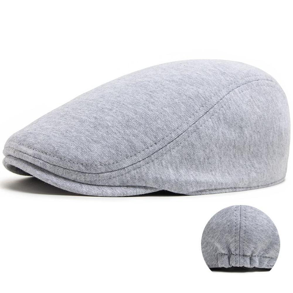 Boina Gorra Hombre Modelo Addup Sin Correas - Gris claro