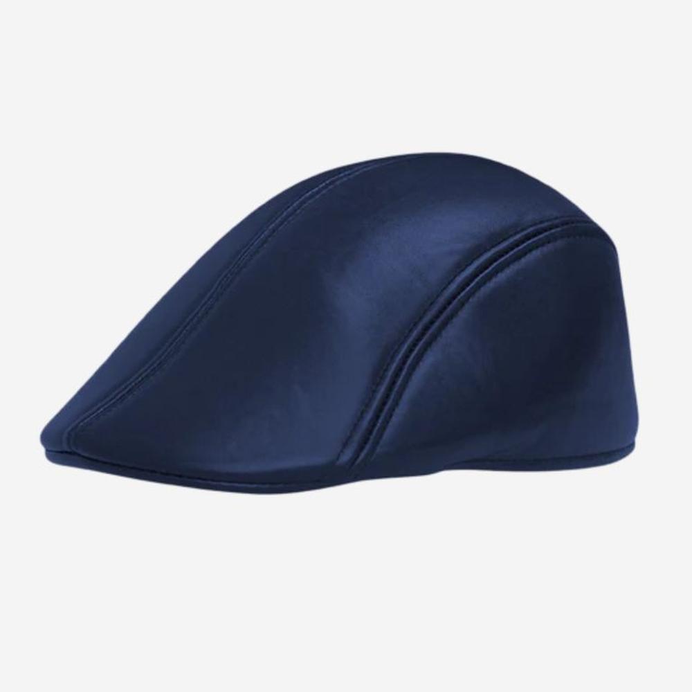 Boina Gorra Wally Unisex en cuero PU - Azul