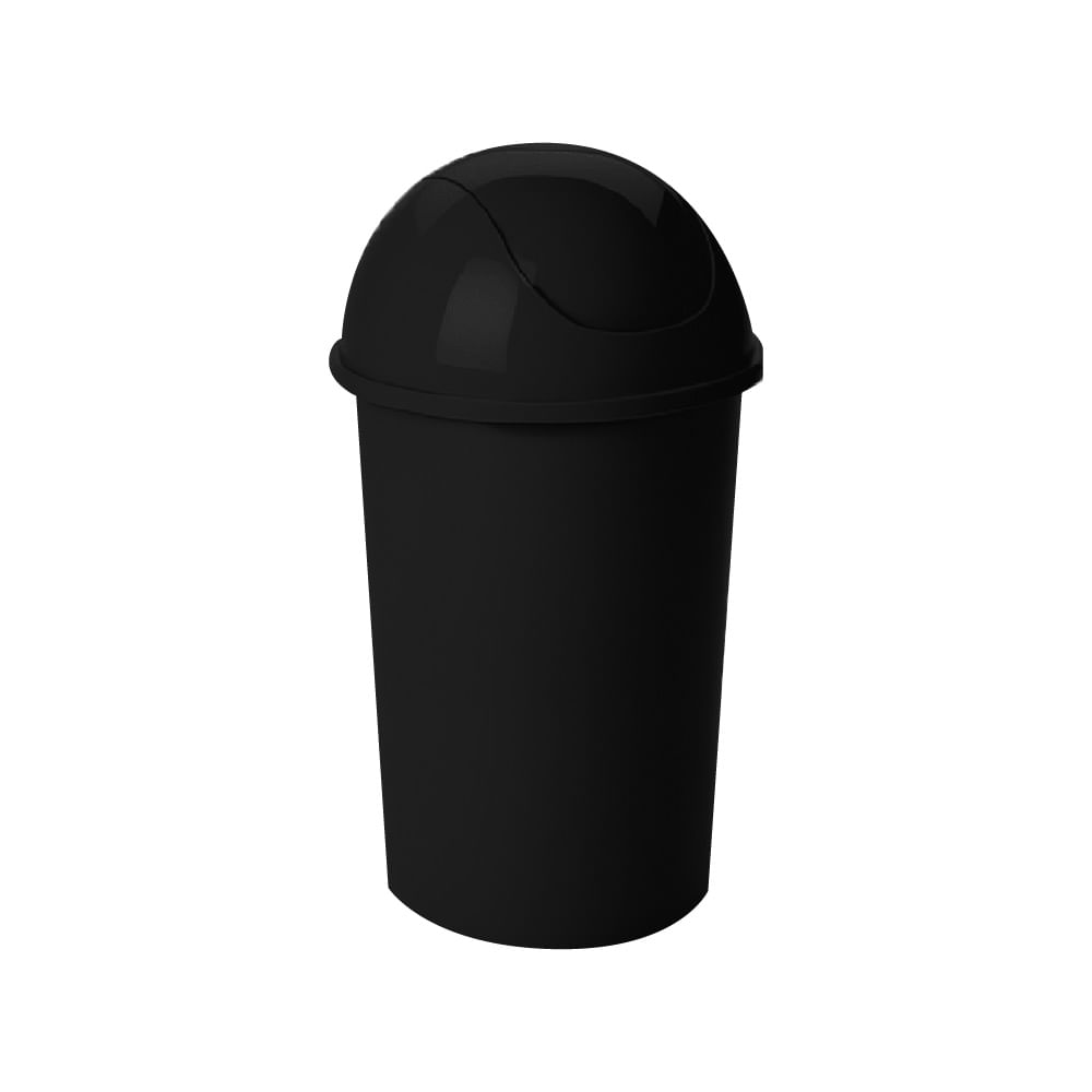Papelera con tapa Cosmos número 20 11.9 L NEGRA