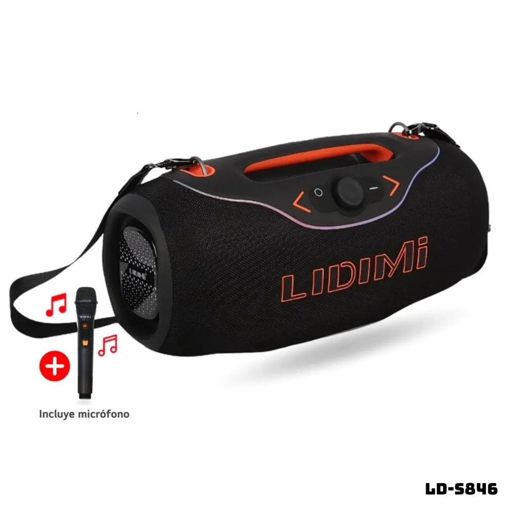 PARLANTE LIDIMI BLUETOOTH 300W + MICROFONO NEGRO - LD-S846